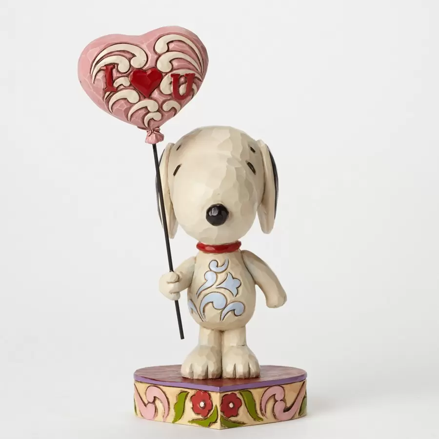 Peanuts - Jim Shore - I Heart U - Snoopy With Heart Balloon