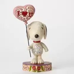I Heart U - Snoopy With Heart Balloon