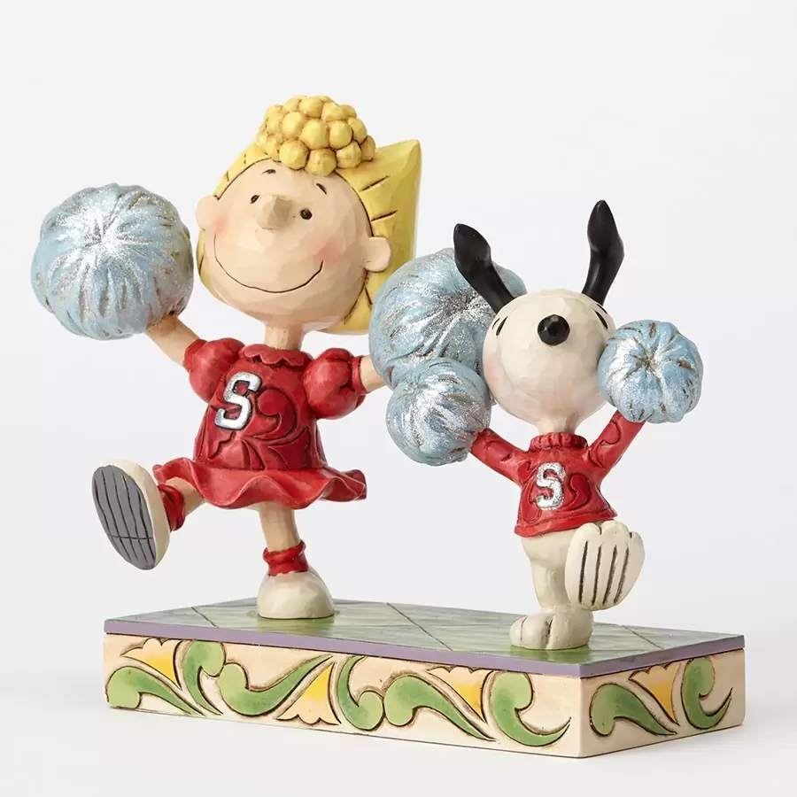 Peanuts - Jim Shore - Spirit Squad - Cheerleading Sally and Snoopy