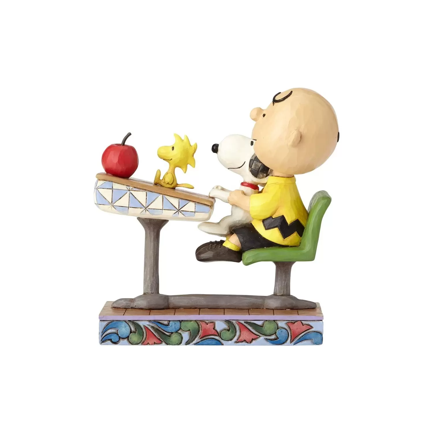 Peanuts - Jim Shore - Teacher\'s Pets - Charlie Brown, Snoopy, and Woodstock School