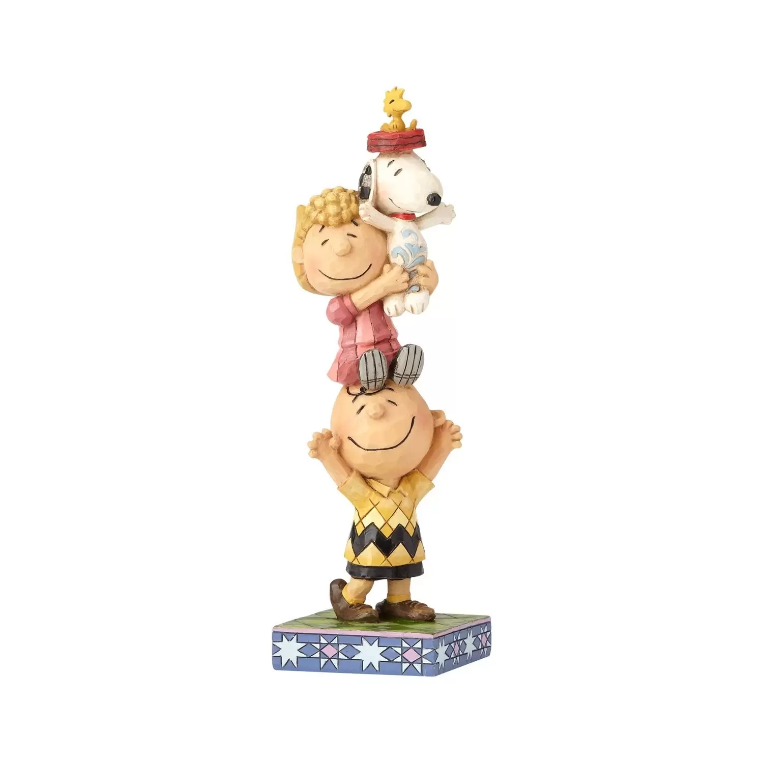 Peanuts - Jim Shore - You Lift Me Up - Stacked Peanuts Characters