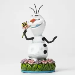 Dreaming Of Summer - Olaf With Flowers