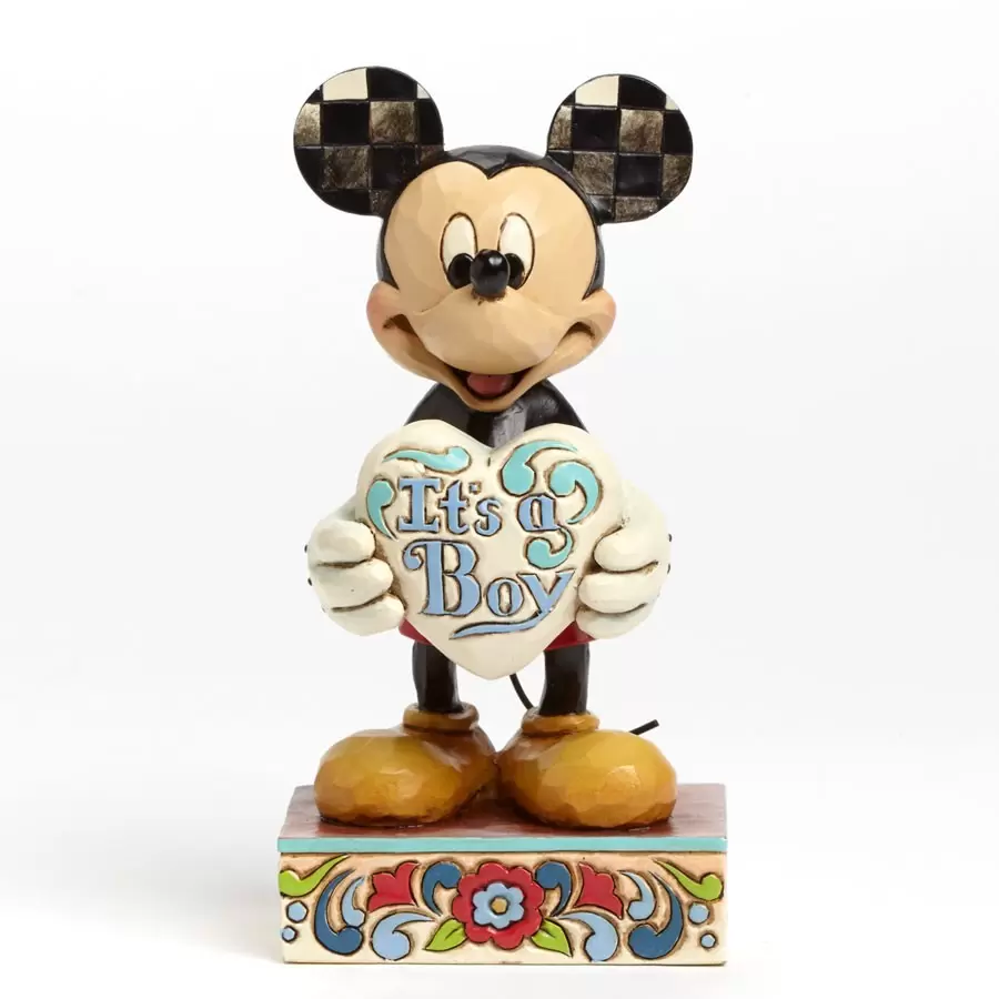 Disney Traditions by Jim Shore - It\'s A Boy - New Baby Boy Mickey Mouse
