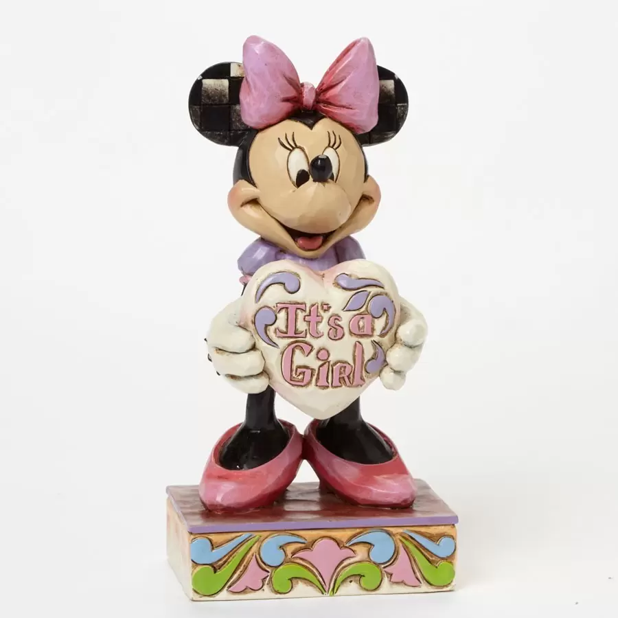 Disney Traditions by Jim Shore - It\'s A Girl - New Baby Girl Minnie Mouse