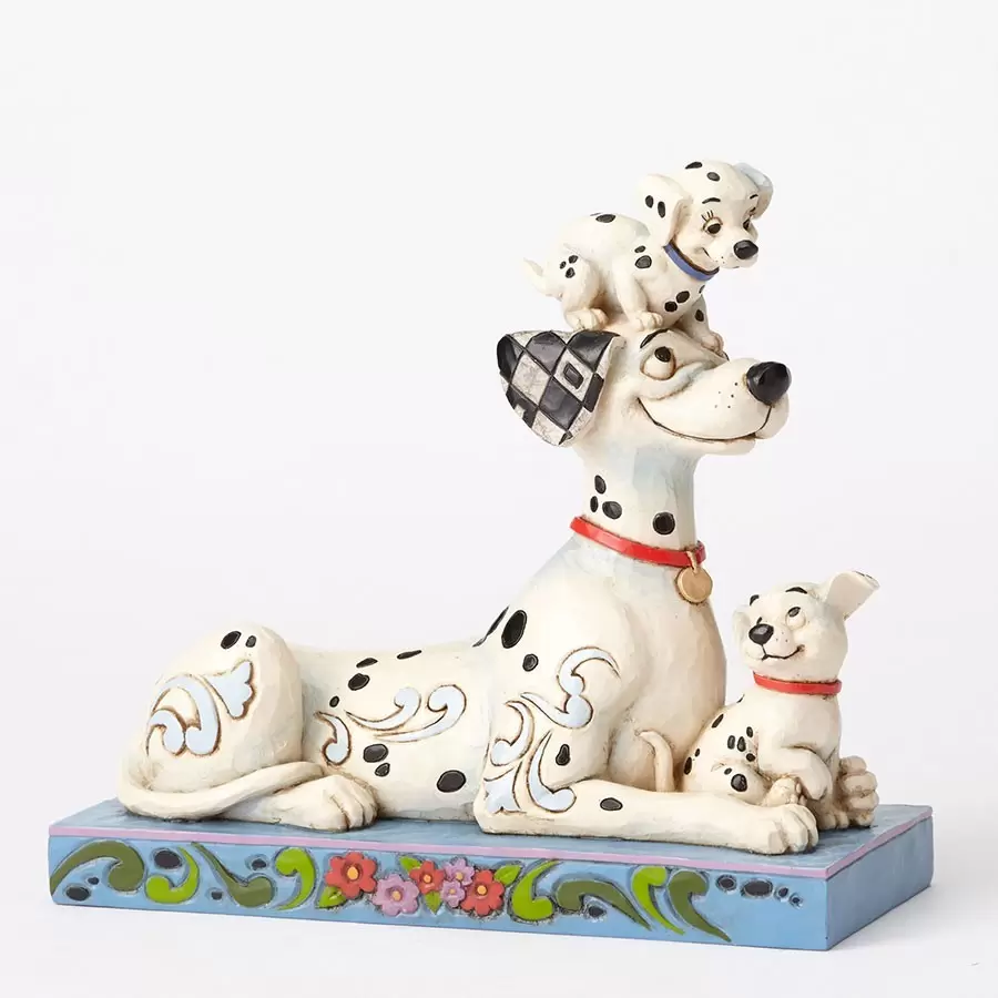 Disney Traditions by Jim Shore - Puppy Love - Pongo with Penny and Rollie