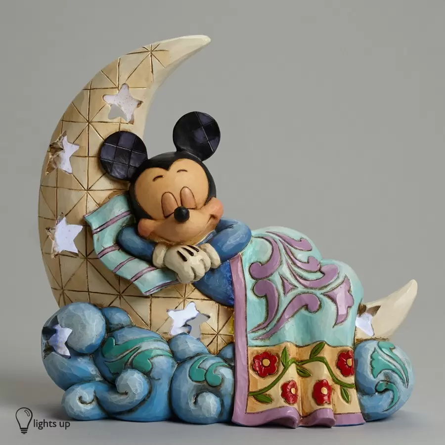 Disney Traditions by Jim Shore - Sleep Tight Little One - Mickey On The Moon Nightlight