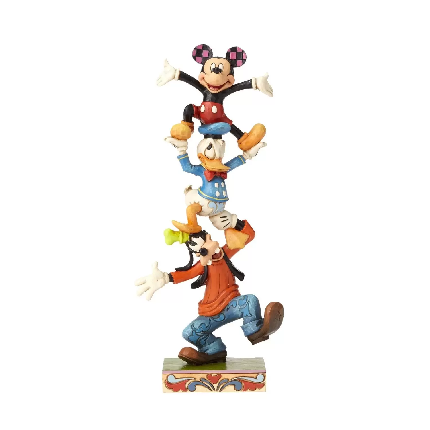 Disney Traditions by Jim Shore - Teetering Tower - Goofy, Donald, and Mickey