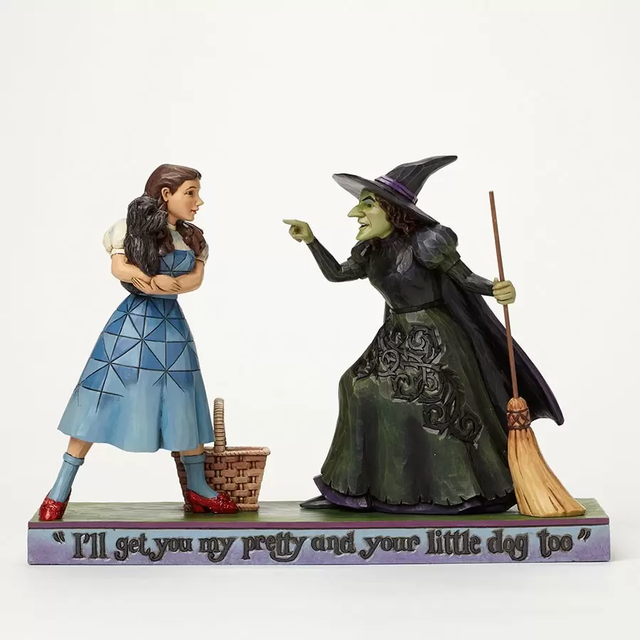 The Wizard of Oz by Jim Shore - I\'ll Get You My Pretty - Dorothy And Wicked Witch