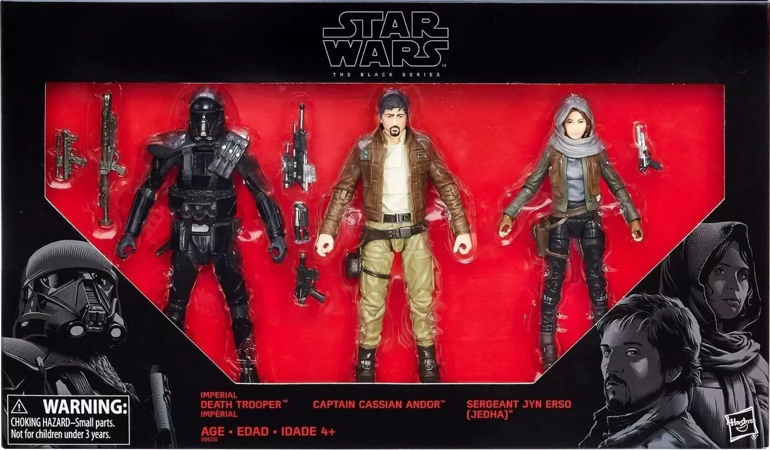 Black Series Red - 6 pouces - Captain Cassian Andor, Sergeant Jyn Erso (Jedha) & Imperial Deathtrooper (Exclusive)