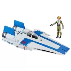 Resistance A-Wing Fighter & Resistance Pilot Tallie