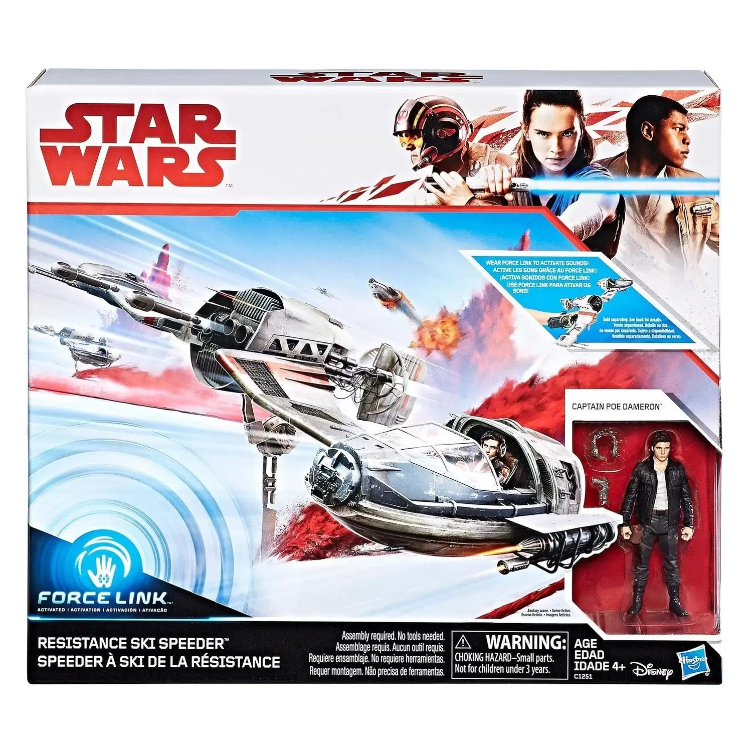 The Last Jedi - Resistance Ski Speeder & Captain Poe Dameron