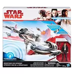 Resistance Ski Speeder & Captain Poe Dameron