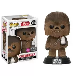 Chewbacca and Porg Flocked