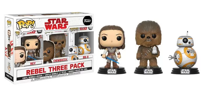 POP! Star Wars - Rey, Chewbacca and BB-8 3 Pack