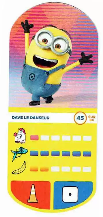Cartes Auchan : Moi Moche et Méchant 3 - Dave le Danseur