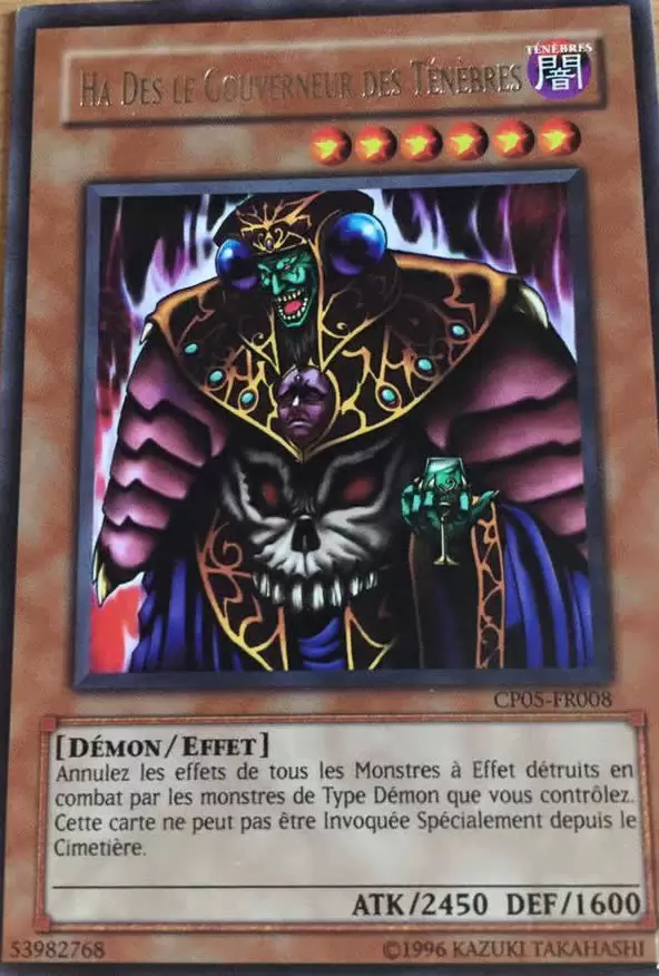 Paquet du Champion 5 CP05 - Ha Dès le Gouverneur des Ténèbres