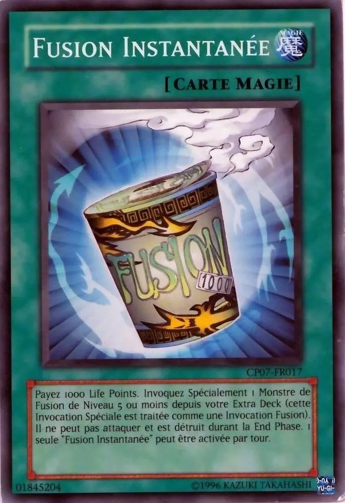Paquet du Champion 7 CP07 - Fusion Instantanée
