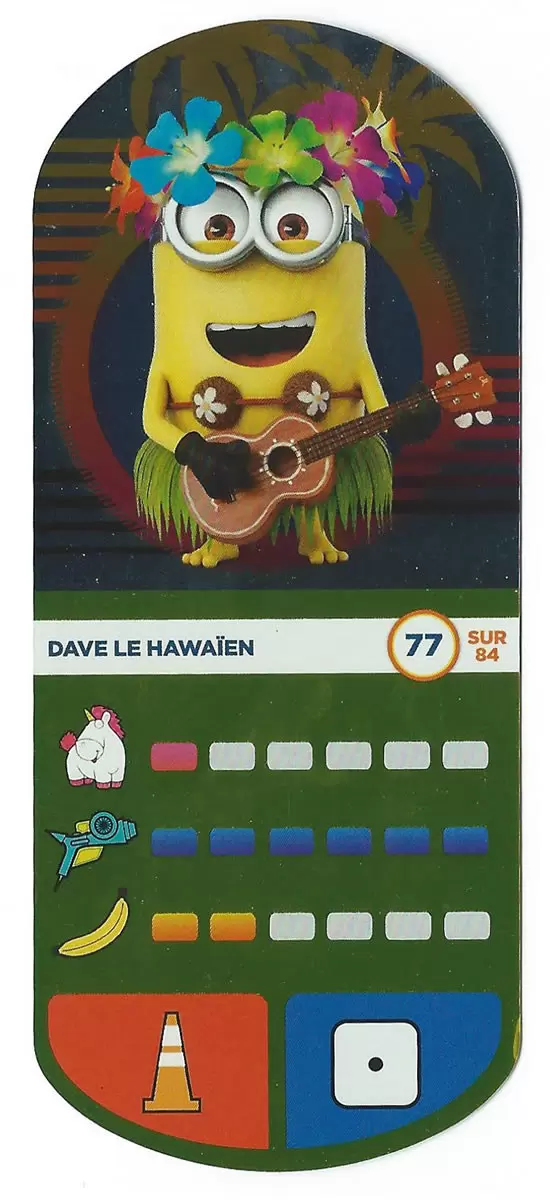 Cartes Auchan : Moi Moche et Méchant 3 - Dave le Hawaïen