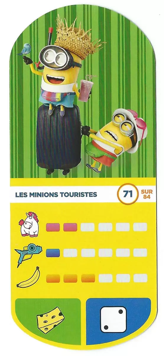 Cartes Auchan : Moi Moche et Méchant 3 - Les Minions Touristes