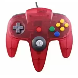 Manette Nintendo 64 Clear Red