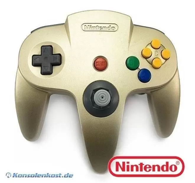 Matériel Nintendo 64 - Manette Nintendo 64 Gold