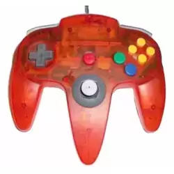 Manette Nintendo 64 Transparente Orange