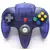 Manette Nintendo 64 Transparente Violette