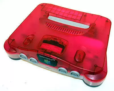 Matériel Nintendo 64 - Nintendo 64 Clear Red