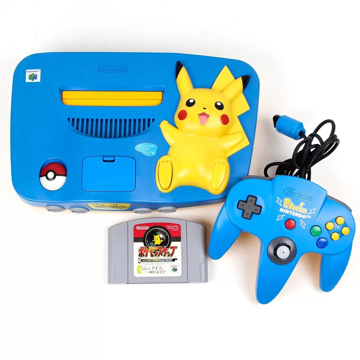 Matériel Nintendo 64 - Nintendo 64 Pikachu Bleu Clair /Jaune