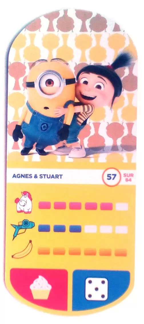 Cartes Auchan : Moi Moche et Méchant 3 - Agnes & Stuart