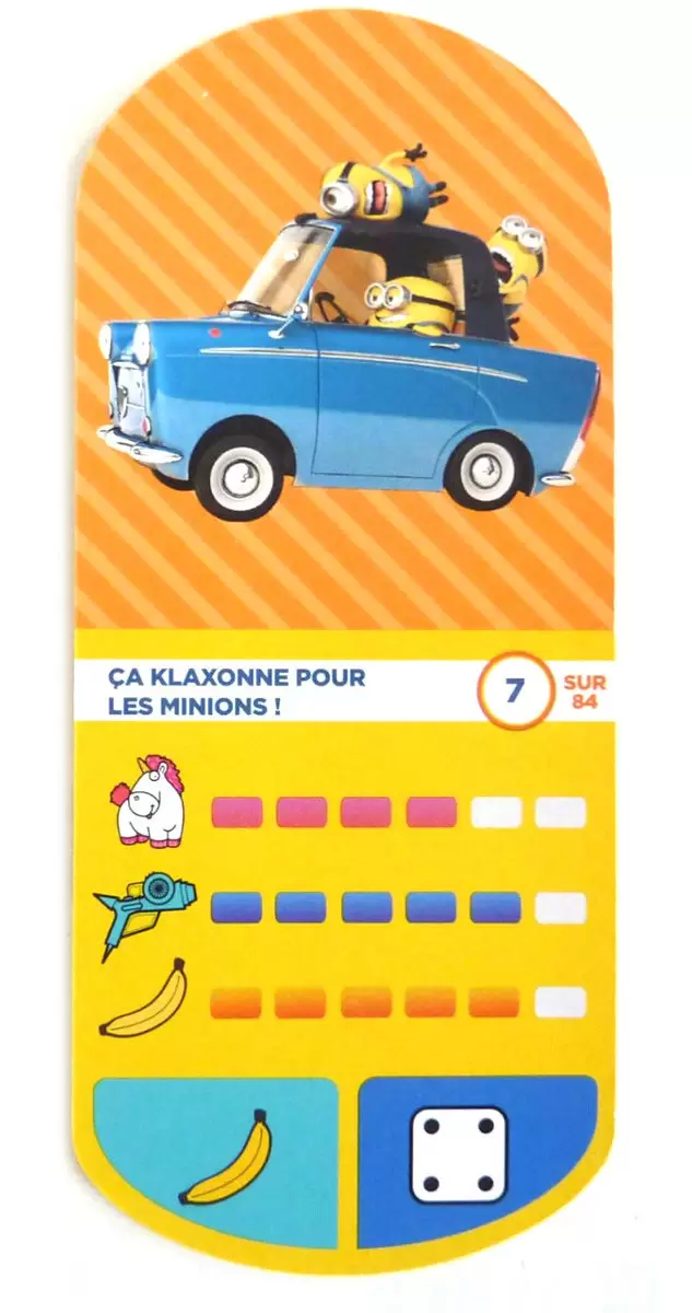 Cartes Auchan : Moi Moche et Méchant 3 - Ca Klaxonne pour les Minions !