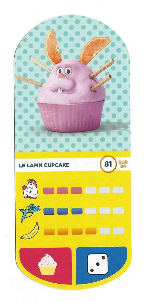 Cartes Auchan : Moi Moche et Méchant 3 - Le Lapin Cupcake
