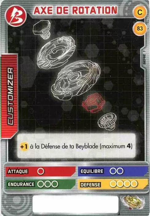 Beyblade : Battle Card Collection Série 1 - Axe de rotation