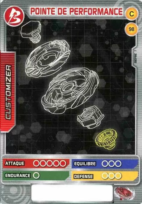 Beyblade : Battle Card Collection Série 1 - Pointe de performance