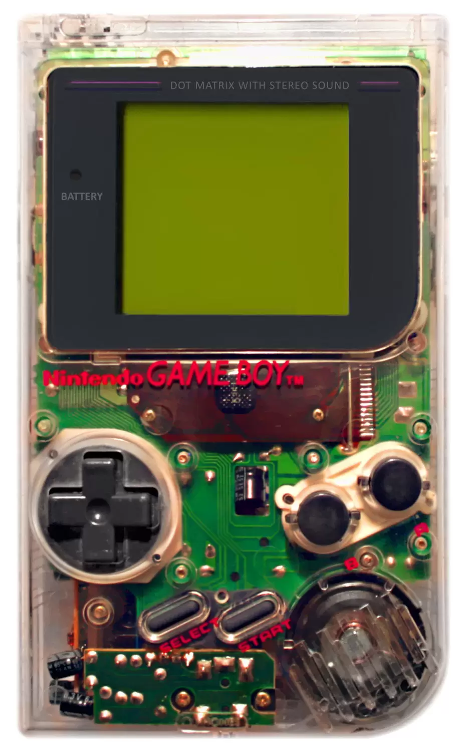 Game Boy - Game Boy Play It Loud High Tech Transparent Purple Text