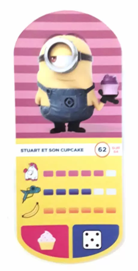 Cartes Auchan : Moi Moche et Méchant 3 - Stuart et son Cupcake