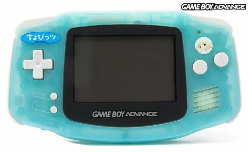 Game Boy Advance - Game Boy Advance Chobits - Clear Blue with logo