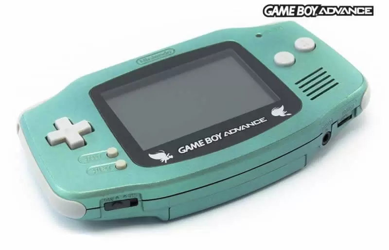 Game Boy Advance - Game Boy Advance Pokémon Center - Celebi Green with artwork
