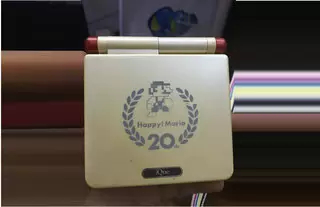 Game Boy Advance SP - Game Boy Advance SP iQue Mario 20th Anniversary Silver