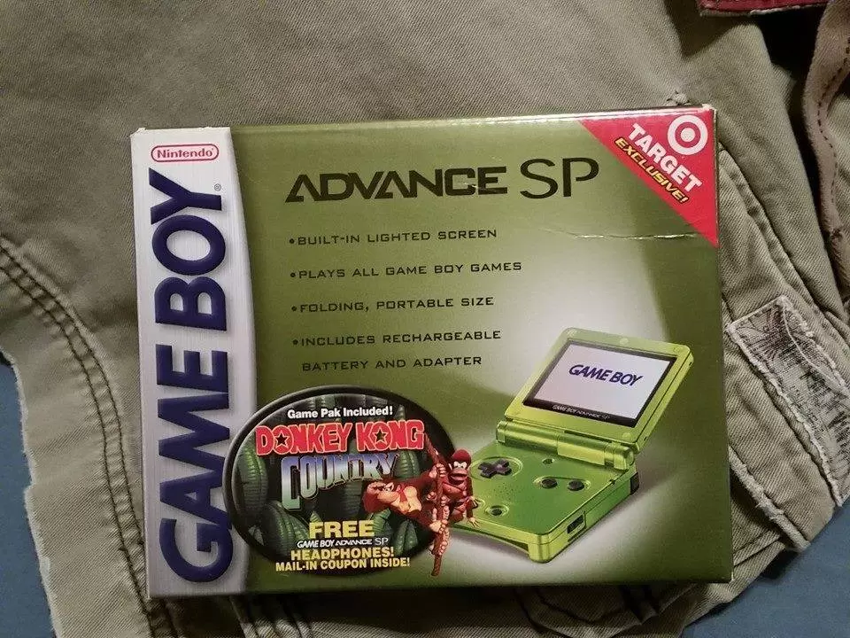 Game Boy Advance SP - Game Boy Advance SP Target Branded Lime