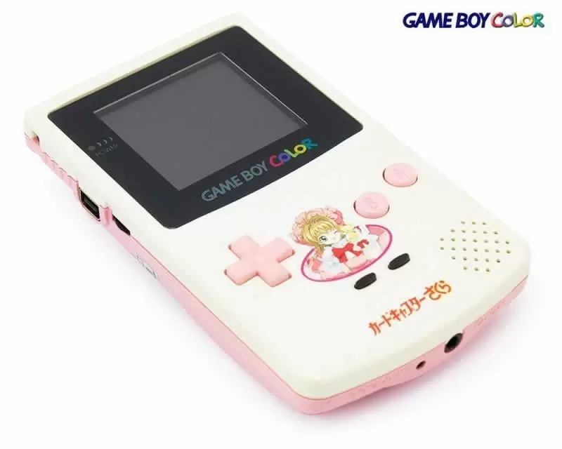 Game Boy Color - Game Boy Color Cardcaptor Sakura White and Pink with Artwork