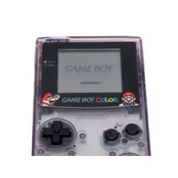 Game Boy Color Jusco Clear Purple with Mario Artwork