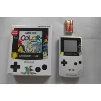 Game Boy Color Pokémon Center – Silver with artwork and logo