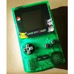 Game Boy Color Pokémon - Clear Green and White with artwork