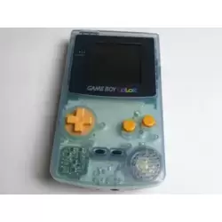 Game Boy Color Tsutaya Water Blue with Orange Buttons