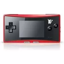 Game Boy Micro - Game Boy Micro Pokémon - Red with Black Faceplate & Pikachu silhouette