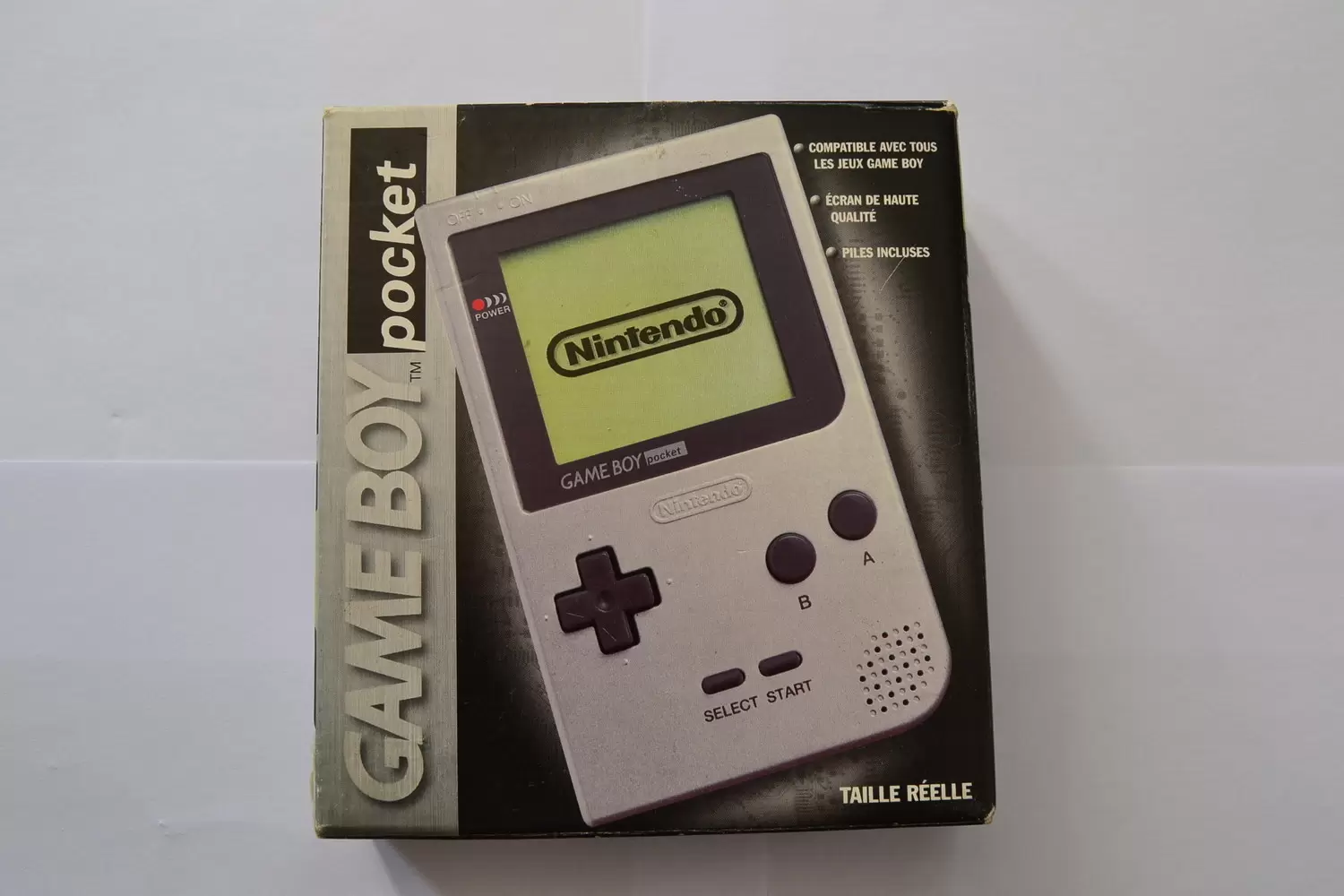 Game Boy Pocket - Game Boy Pocket Silver Black Border