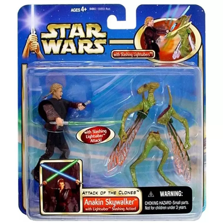 Star Wars SAGA - Anakin Skywalker with Lightsaber Slashing Action