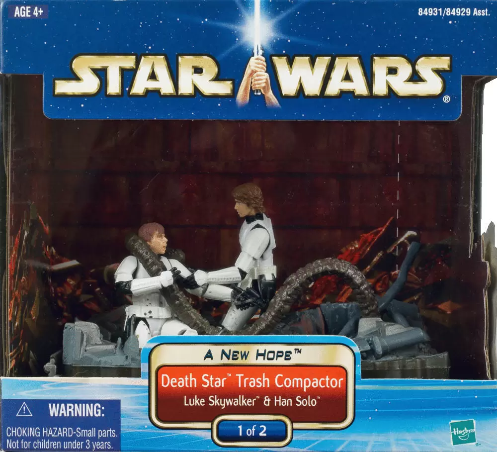 Star Wars SAGA - Death Star Trash Compactor : Luke Skywalker and Han Solo