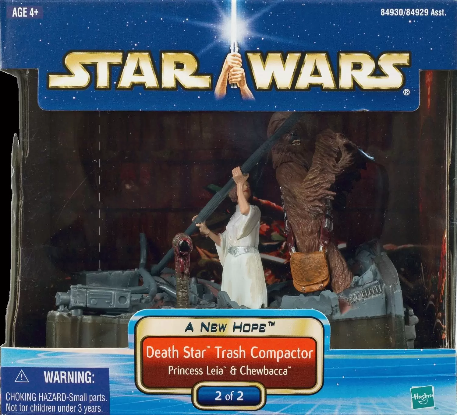 Star Wars SAGA - Death Star Trash Compactor : Princess Leia and Chewbacca